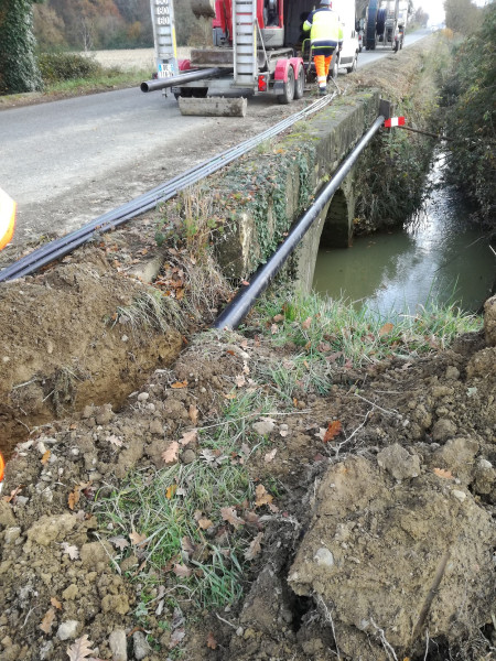 Entreprise de travaux publics pour creusement de tranchées  