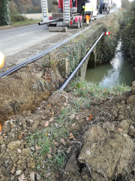 Entreprise de travaux publics pour creusement de tranchées  